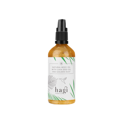 NATURAL BODY OIL WITH CHIA SEED OIL AND GOLDEN DUST