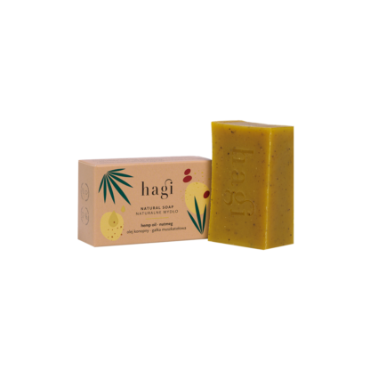 NATURAL SOAP WITH HEMP OIL AND NUTMEG