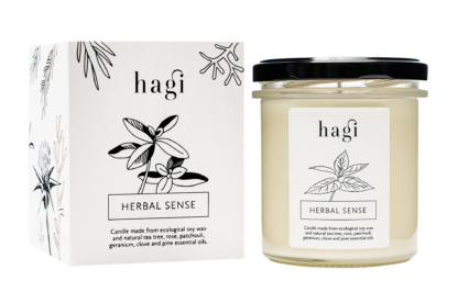herbal sense soy candle Hagi